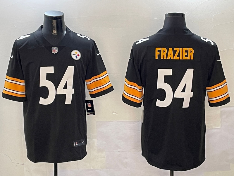 Men Pittsburgh Steelers #54 Frazier Black Nike Limited NFL 2025 Jersey style 03->los angeles dodgers->MLB Jersey